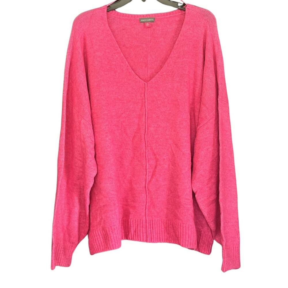 NWT Vince Camuto Pink V-Neck Sweater - Picture 3 of 4